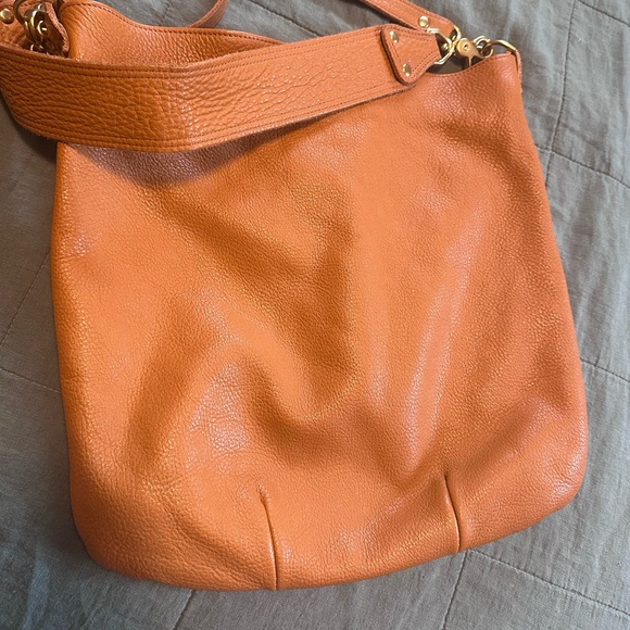 Clare V. Veronique Crossbody Tote Bag Tan Pebble Leather - Picture 2 of 15